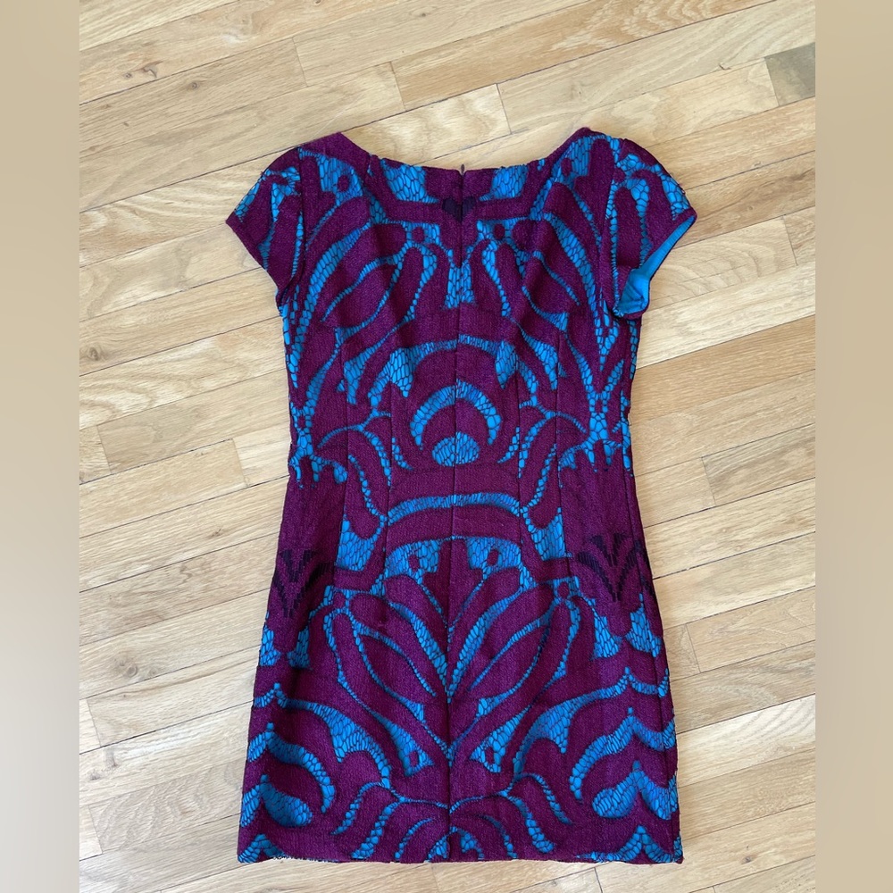 NANETTE LEPORE Burgundy Lace Dress